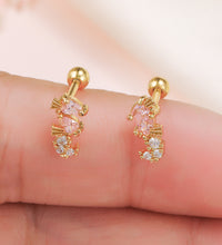 Seahorse studs